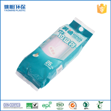 Degradable pink plastic garbage bag on roll customize size