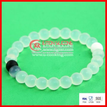 custom bead silicone bracelet