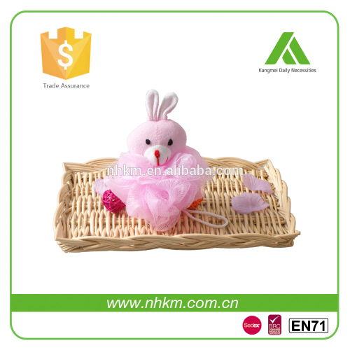 animal shaped mesh bath sponge