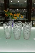 High table decorations crystal vase