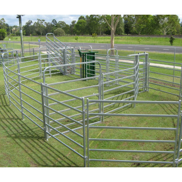 black color powder coated portable horse fence panel