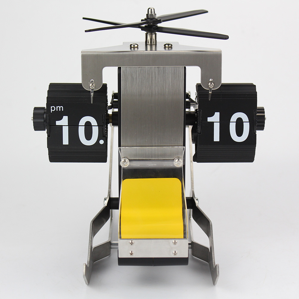 Auto Helicopter Flip Desk Clock