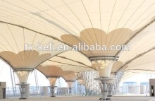 PTFE fiberglass fabric construction membranous