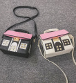 Nuevo estilo Collision Color Originality Strange Little House Cartoon encantador bolso de personajes individuales