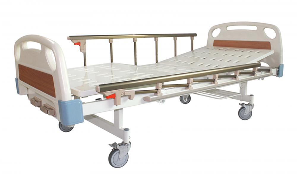 2 Cranks Manual Hospital Bed