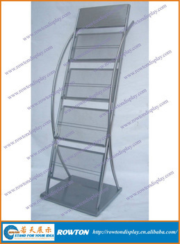 Catalogue Shelf, Metal Literature Rack, Steel Literature Rack