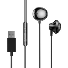 USB Headset with Mic and Volume Control for Laptop and Tablet