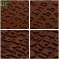 Sorvete de silicone com molde de chocolate com número de letras