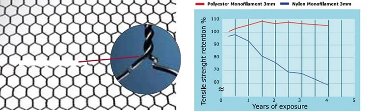 Pet Agriculture Fish Farm Netting Hexagonal Wire Mesh Econet