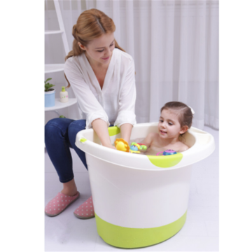 Plastikbabytiefenbadewanne, die Wanne besitzen, entwarf