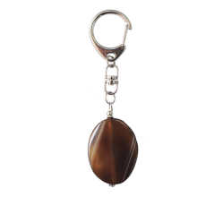 Natural Gemstone Agate Keychain