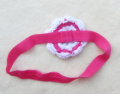 Bayi Crochet Flower Hairband kanak-kanak tangan dikait Beanie