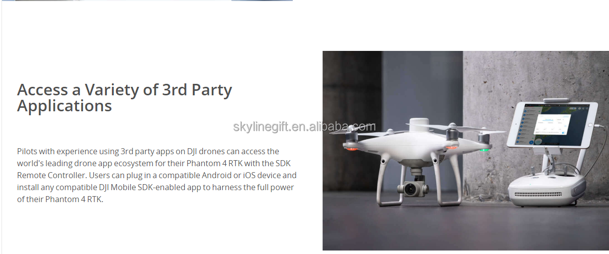 DJI Phantom 4 RTK Mapping DRONE Compatibility with D-RTK 2 Mobile Station P4 RTK Built for Surveyors