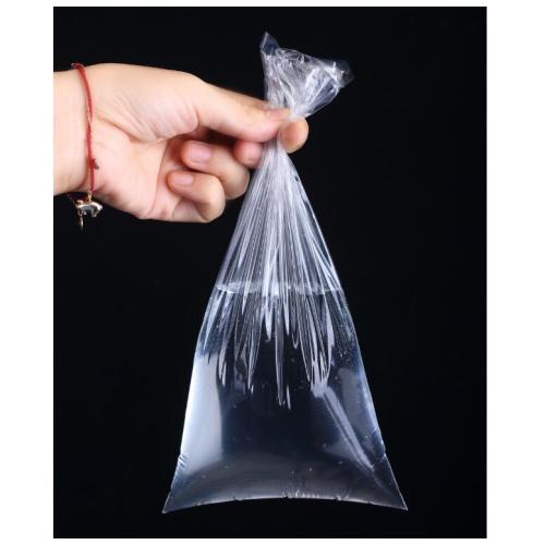 Bolsa plana transparente de LDPE para alimentos