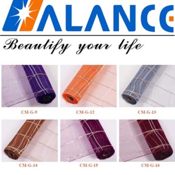 Poly Metallic Deco Mesh for Xmas Garlands