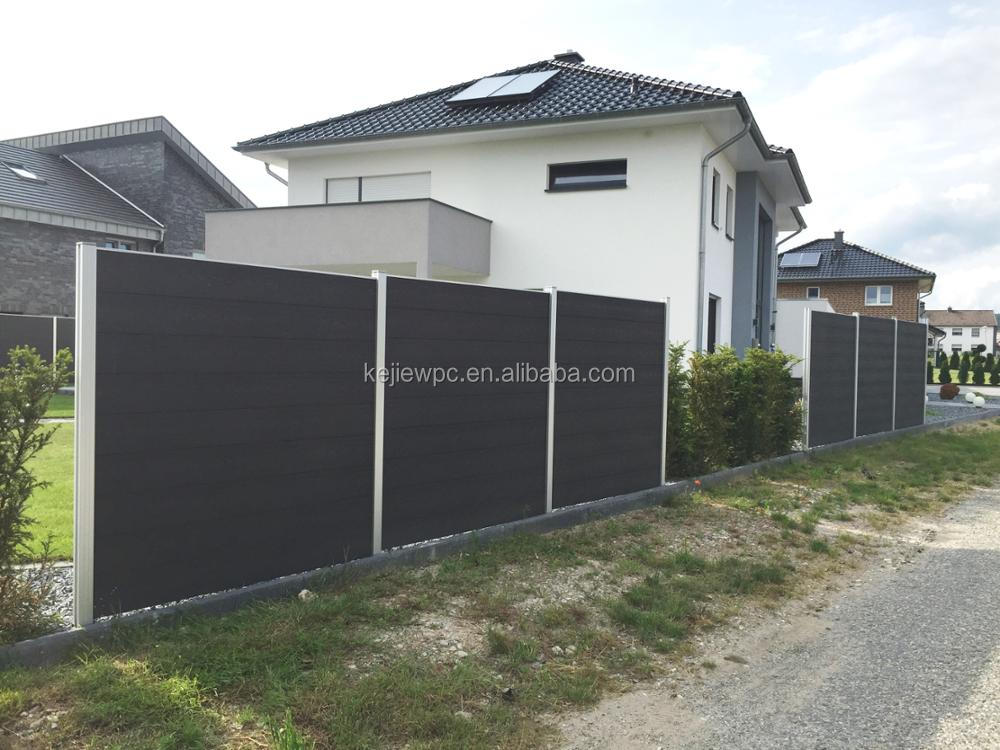 China Outdoor Cheap Garden WPC Fencing Wood Plastic Composite Wood Fence Wholesale Price