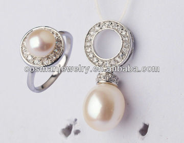 freshwater costume pearl jewelry set