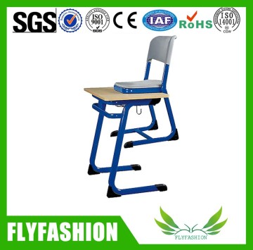 Guangzhou factory price simple teenage desks furniture/stackable single desk and chair SF-50S