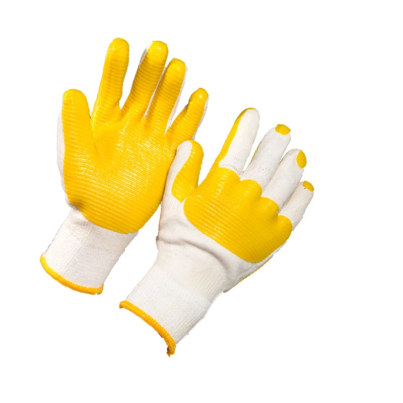 Cotton Liner Latex Coated Work Glove Protective Gloves Industrial