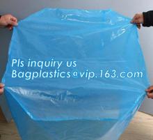 pe bag pallet cover plastic bag sqaure bottom bag, Moisture Proof PE bulk container liner bag, Big Square Bottom Plastic Bag