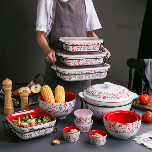 Fiore e farfalla 20 pezzi Serveware con griglia