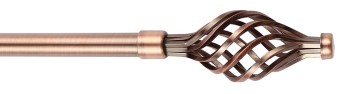 Twisted Metal Curtain Rod Spire
