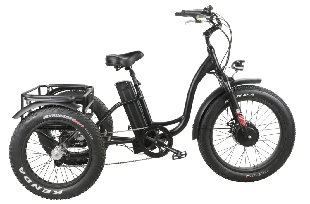 500W Front Drive Three Wheel Electric Tricycle for Adults