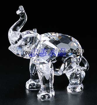 cute animal model elephant sculpture crystal