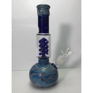 Glass Beaker Bongs with Coil Recycler and Paunch