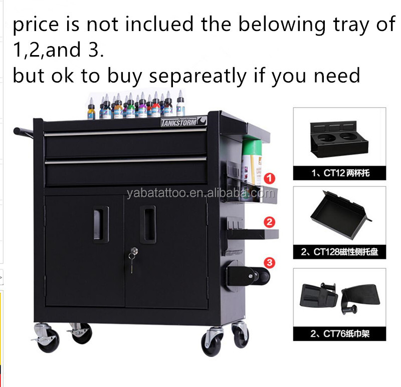 Excellent Tattoo tools box cabinetTray Beauty Work Station Tattoo Table Desk Tattoo tool box Furniture Durable