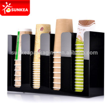 Counter table paper cup dispenser, acrylic cup dispenser