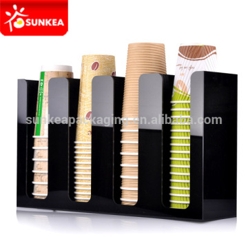 Counter table paper cup dispenser, acrylic cup dispenser