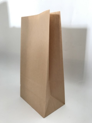 Brown Kraft Paper Flat Bottom Bag For Bread