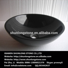 Black granite wash basin Sinks,stone basin