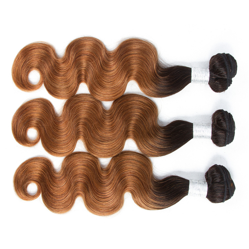 Ombre Brazilian Body Wave bundles 100% Human Hair 22 26 30inch 1B/30 Colored For Black Women Remy hair