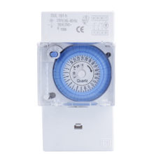 Rail Mounted 24 Hour 15 Minute Time Control Switch with Automatic Countdown and Power Off Timer