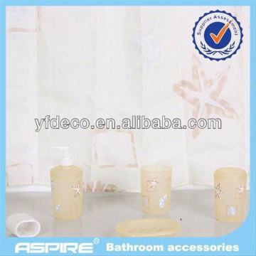 modern 6pcs PS bath accessories