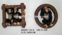 New polyresin monkey magnet
