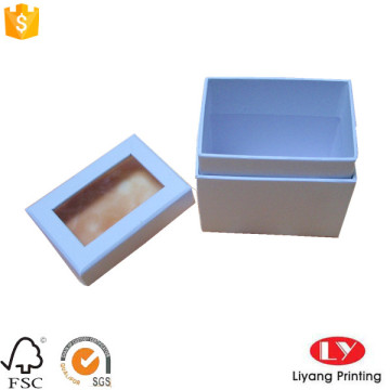 White Cardboard Gift Packaging Box With Insert