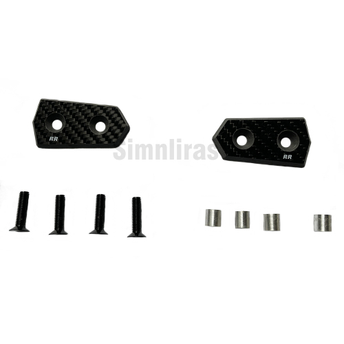 Carbon Fiber Mirror Block off Plate Set Motorcycle BMW S1000RR(10-19)/HP4(12-15) 18BRR-MBO