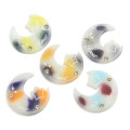 Nouveau Design Multi couleurs résine douce étoile lune Cabochon perles 100 pièces bricolage Art déco enfants Scrapbook ornement boutique