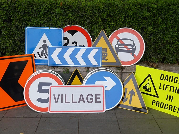 Traffic Signs Crosswalk Sign Directions, Outdoor Advertisements, Signs, Warning Signs, Road Signs, Direction, Diversion, Reflection and Customization