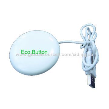 Promotional USB Website Launcher, USB Eco-button, Saves Energy Once You Step Away, Pre-load Website