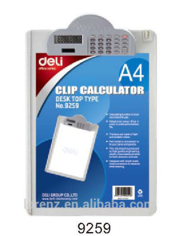 deli clipboard with calculator