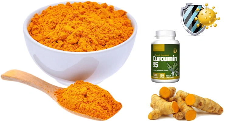 High Purity Turmeric Root Extract Powder 95% 98% Curcumin with Pharmaceutical Grade