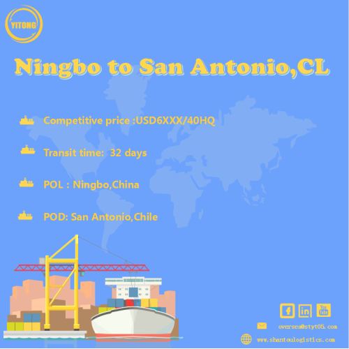 Freight Ocean desde Ningbo a San Antonio Chile