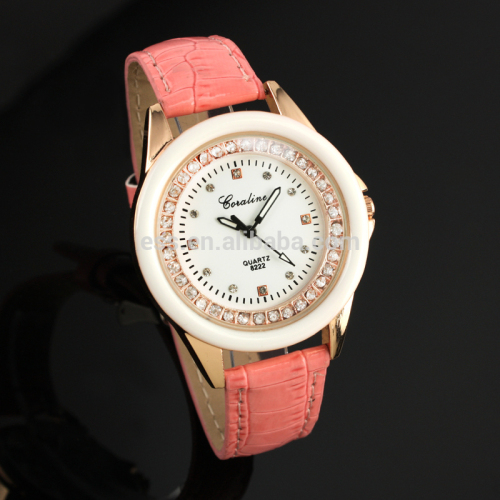 2015 Women Leather bracelet watch Jewelries LD118