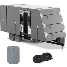 Deluxe Water Resistant UV Protection 600D Polyester Heavy Duty Caravan Travel Trailer Cover