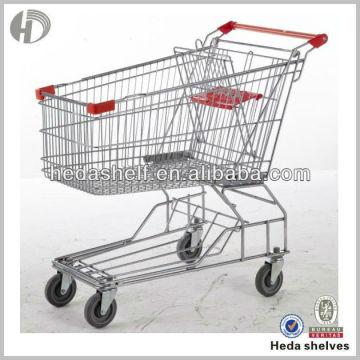metal chromed hand trolley cart