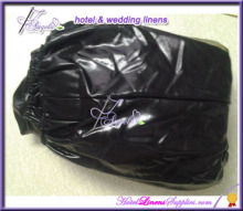 dia-110cm black metallic round table covers for round table in wedding decorations